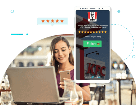 KFC - Generate online reviews